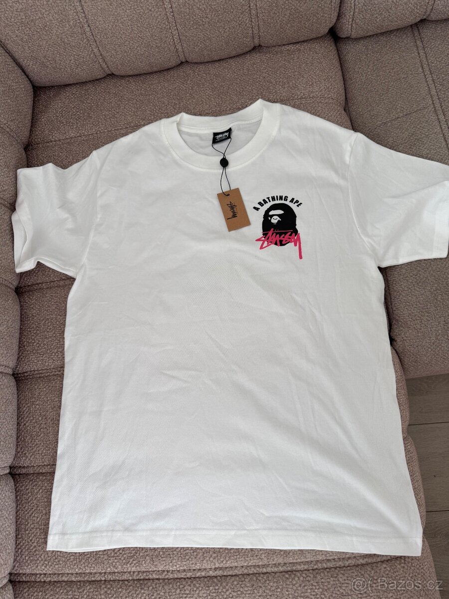 Triko bape x Stussy - 2