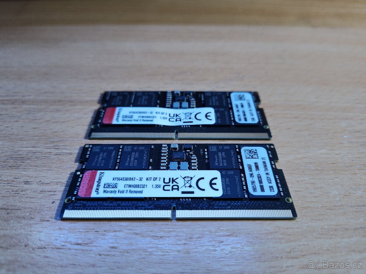 32gb RAM DDR5 6400 Sodimm Kingston - 2