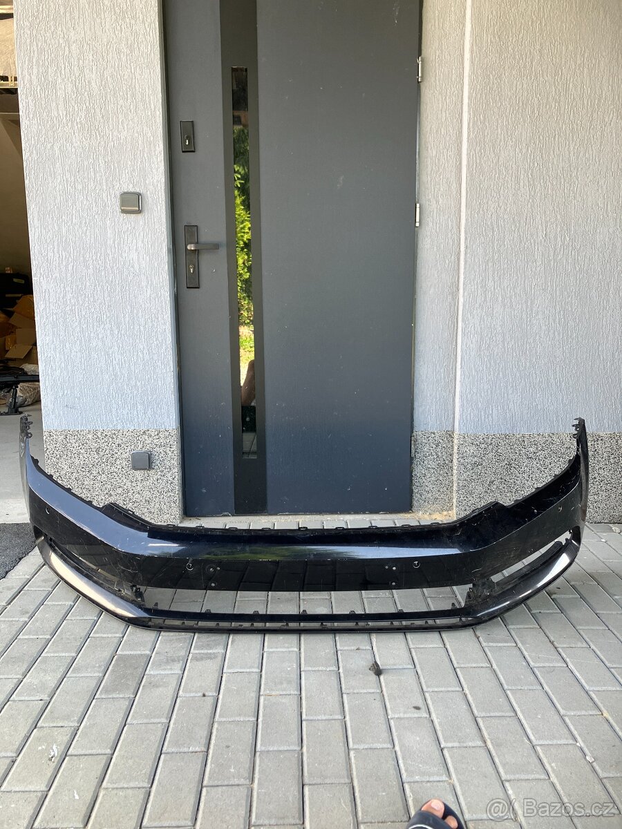 predni naraznik vw passat b8 15- cerny 4pdc - 2