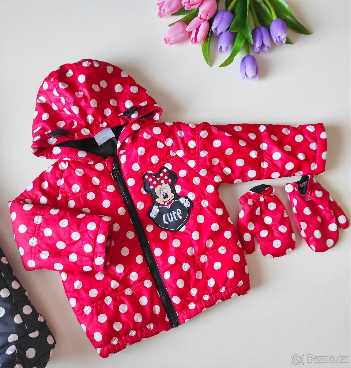 Zimní set bunda a zateplené kalhoty s Minnie - 2