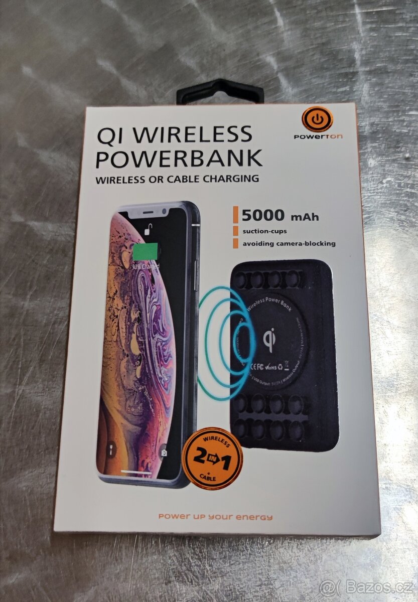 powerbanka Powerton 5 000mAh bezdrátová - 2