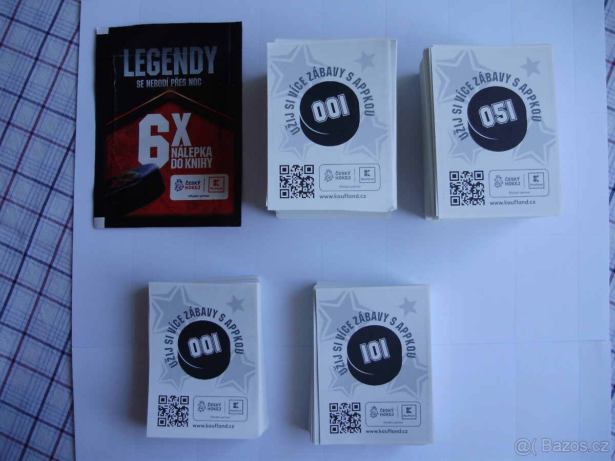 Sběratelské samolepky z Kauflandu - Legendy hokeje - 2