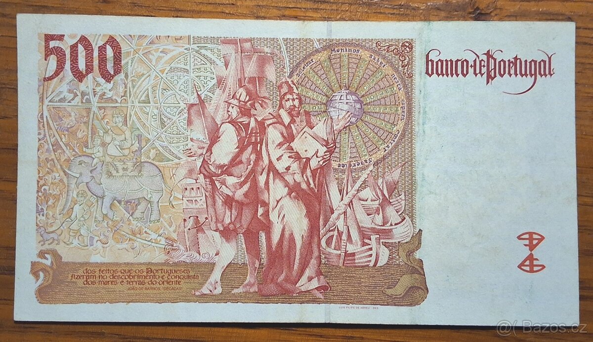 Bankovka, Portugalsko 500 escudos ročník 2000 - 2