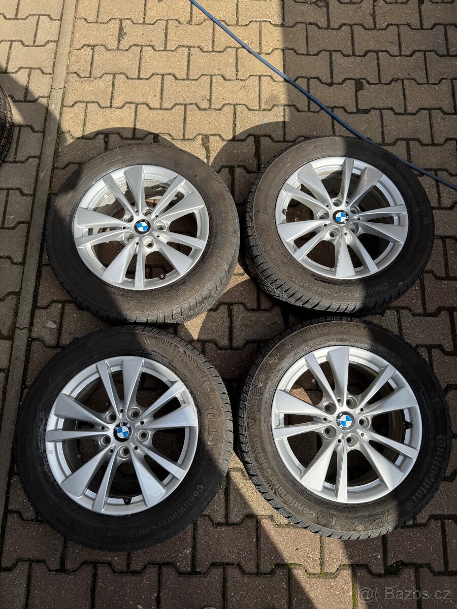 ALU disky 16” BMW – orig. sada, vyvážené, krásný stav + zimn - 2