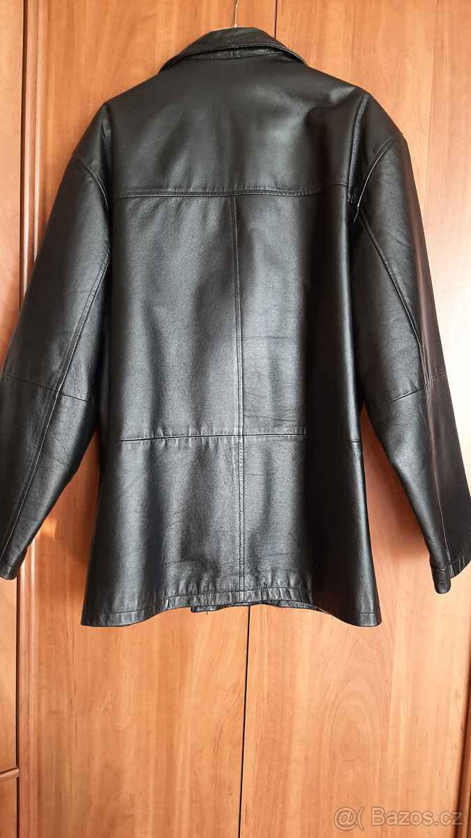 Kožená černá pánská bunda Calypso vel.52 - 2