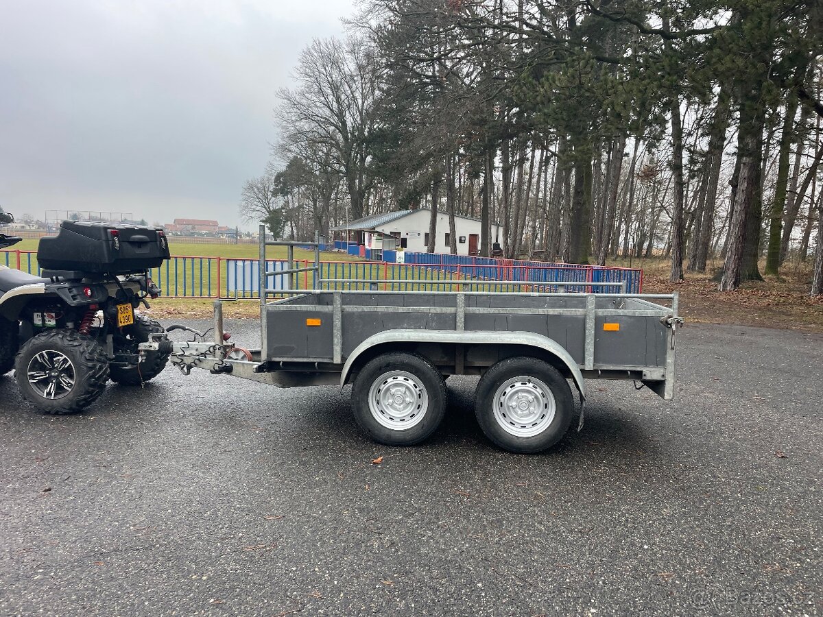 Bržděný přívěs HAPERT 2000 kg, 130X250 cm, nová stk - 2