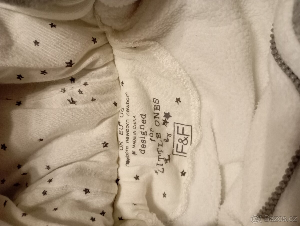 teplý novorzenecký overal - 2