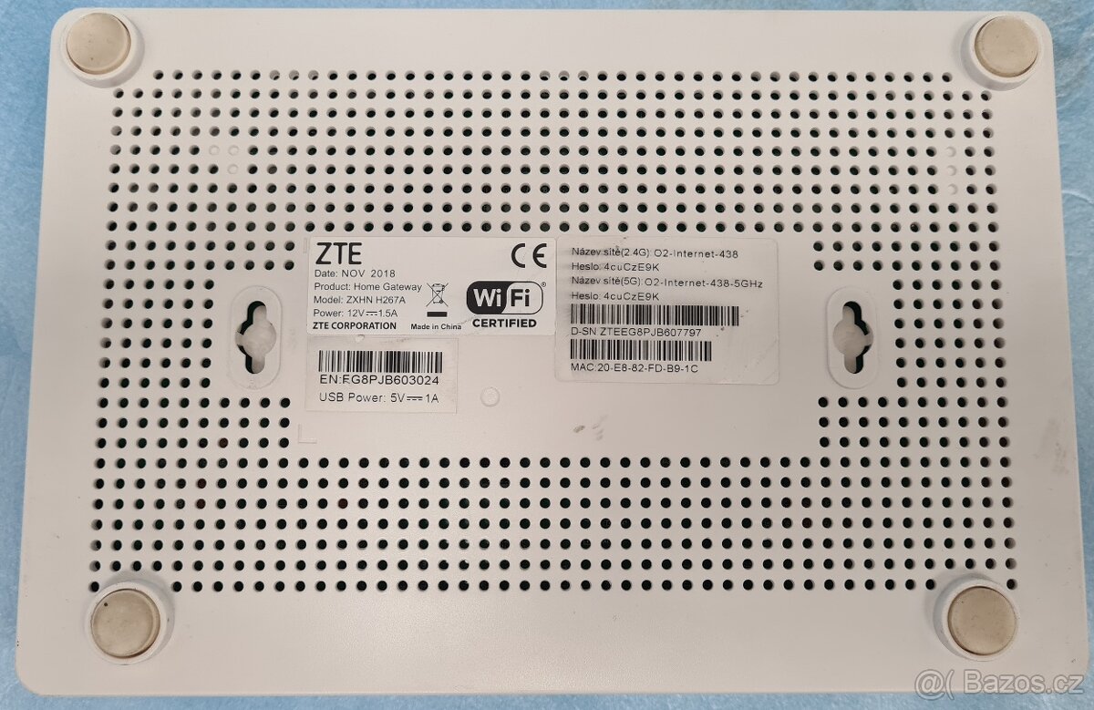 VDSL modem pro O2 ZTE ZXHN H267A - 2
