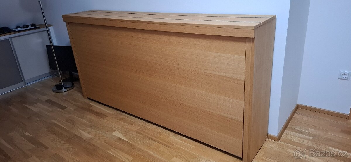 Dubová sklápěcí postel 90x200 - 2