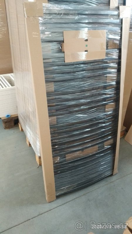 Koupelnový radiator antracit prohlý - 2
