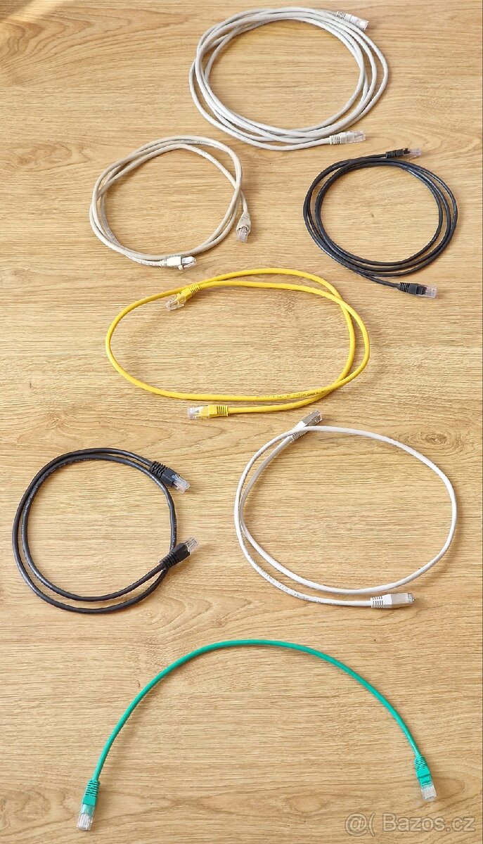 Ethernet LAN kabely CAT 5e pro wifi routery. VR,Rudník,TU. - 2