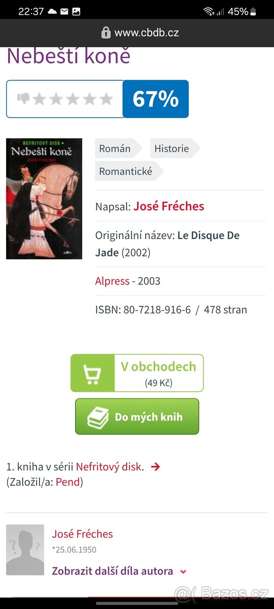 Nefritový disk José Frèches - 2