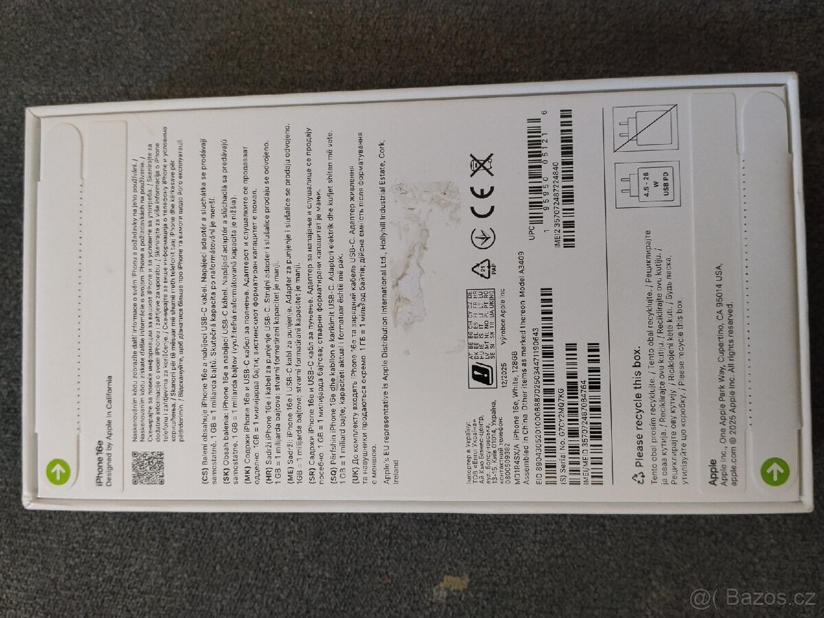 iPhone 16e White - 2