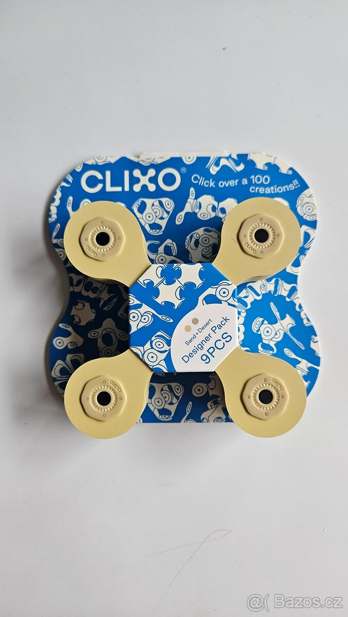 CLIXO - magnetická stavebnice 9 dílů (nová) - 2