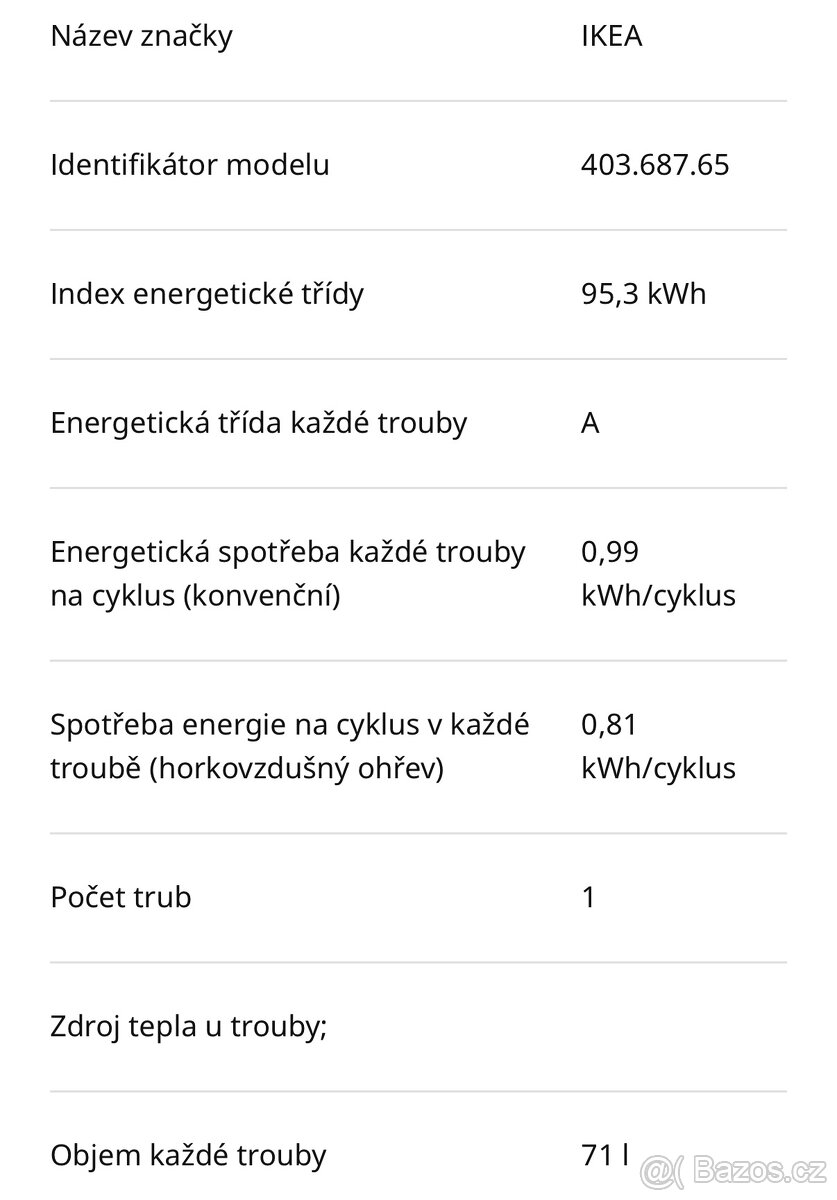 Trouba značky Ikea - 2