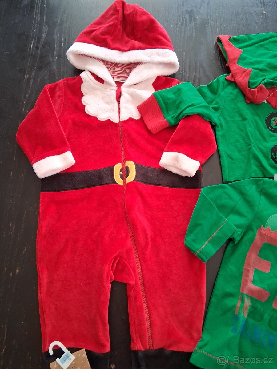 Vánoční oblečení na mimi vel 62/68 - 2