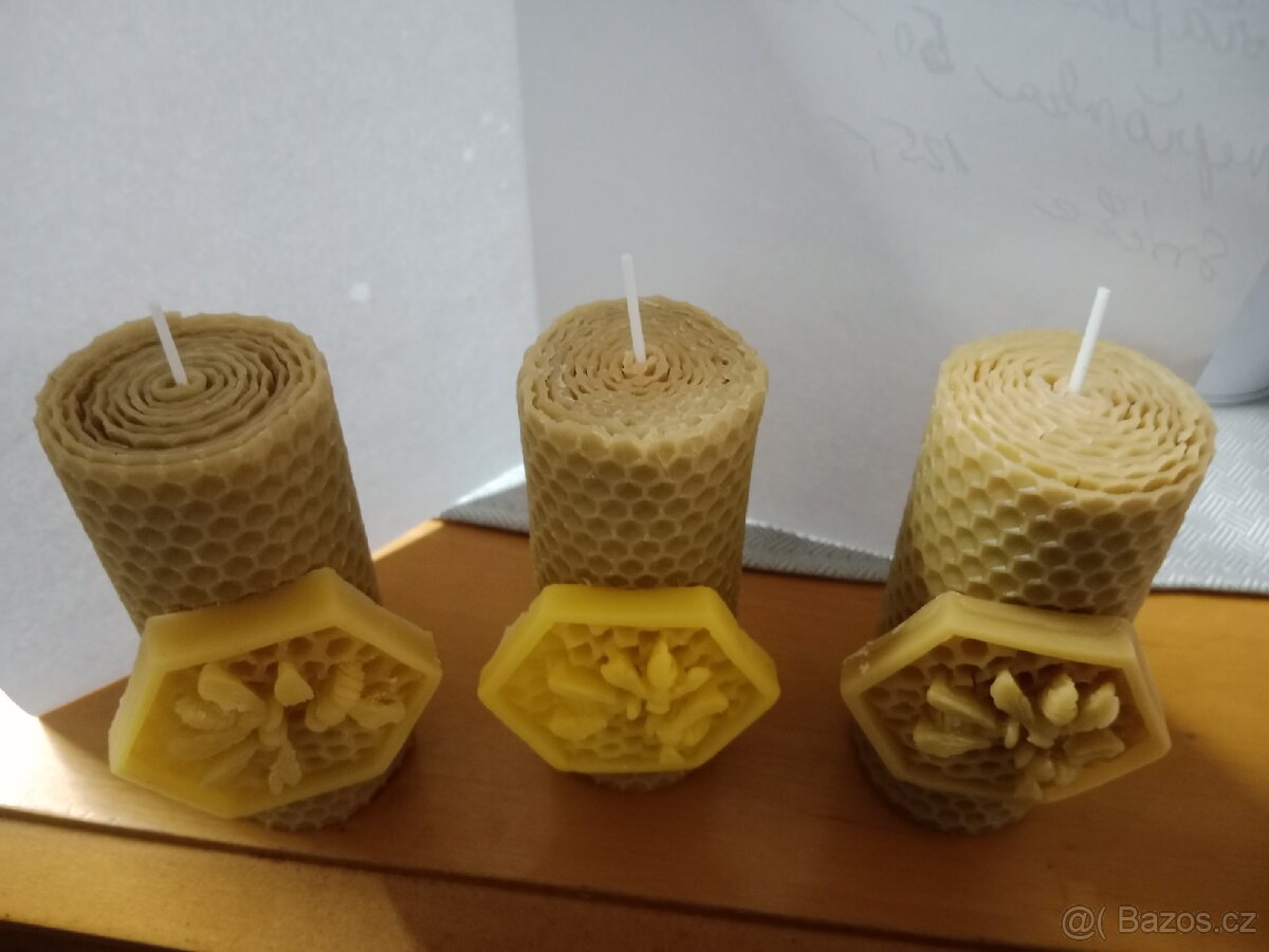 Svíčka ze včelího vosku - 2
