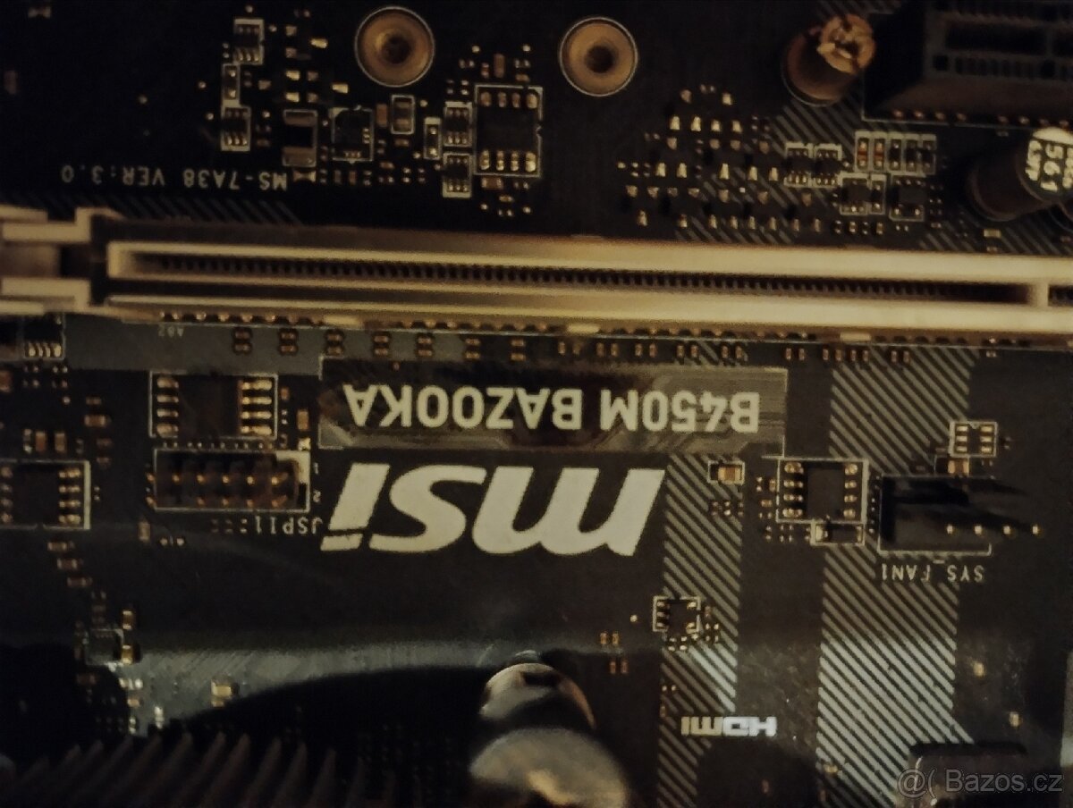 Prodám základní desku MSI B450 Bazooka a zdroj 520W - 2