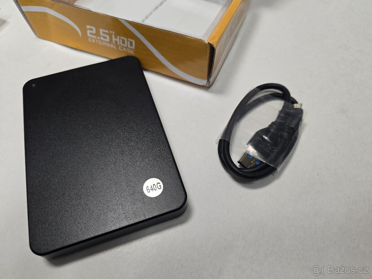 640Gb 2.5 externí disk USB 3 černý - 2