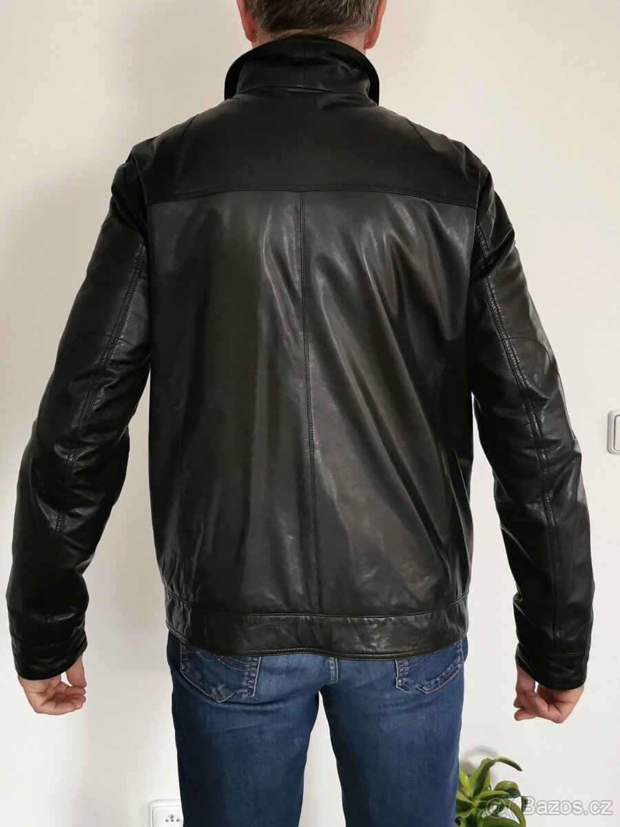 Kožená bunda Rhode Island, černá, vel.L. - 2