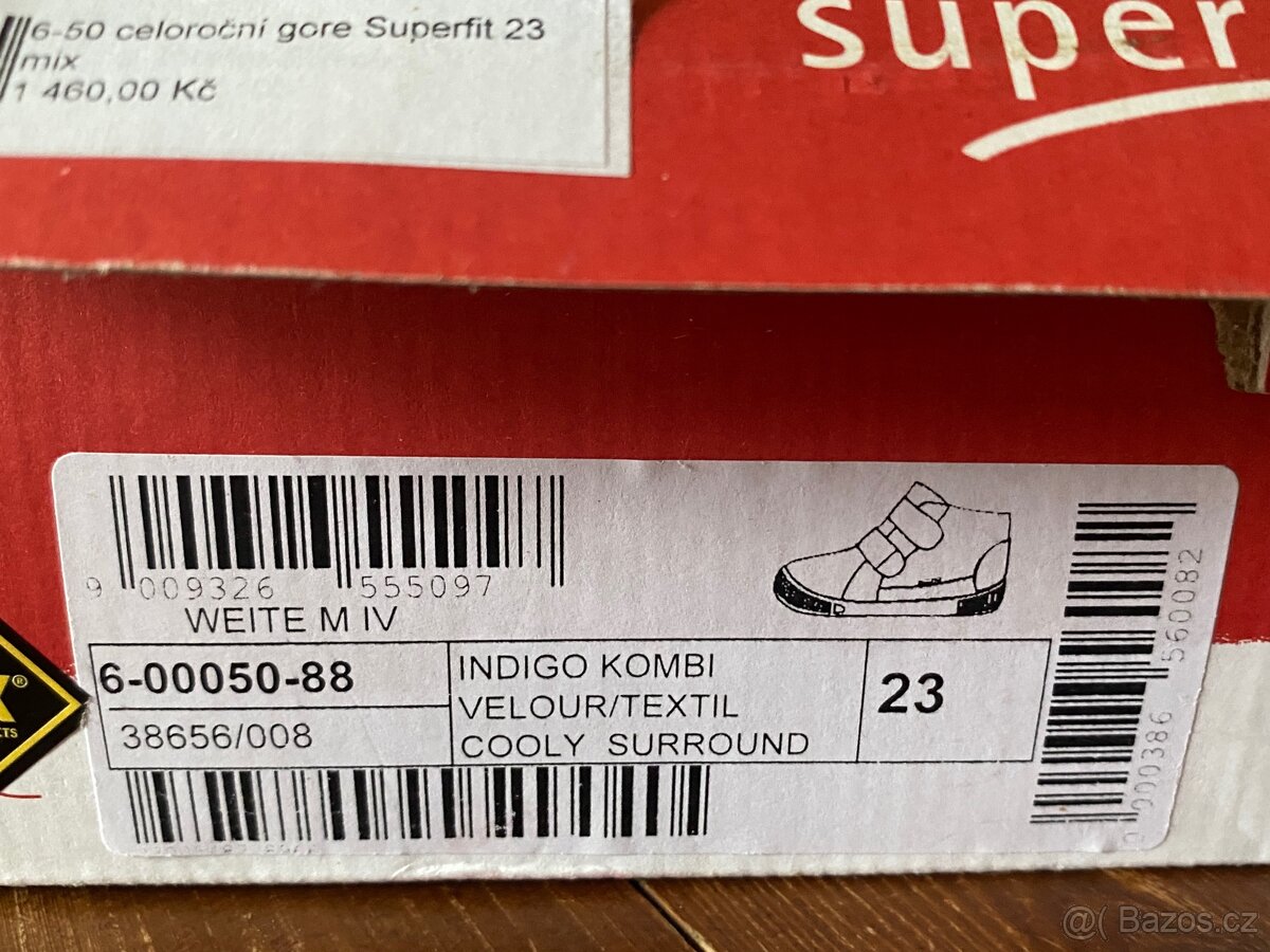 Dětské Superfity celoroční boty velikost 23 - 2