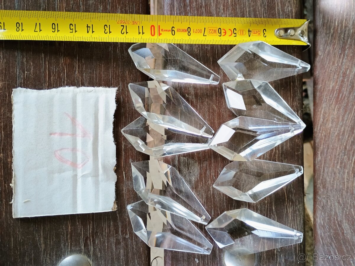 Skleněné ověsy na skleněne lustry - 2