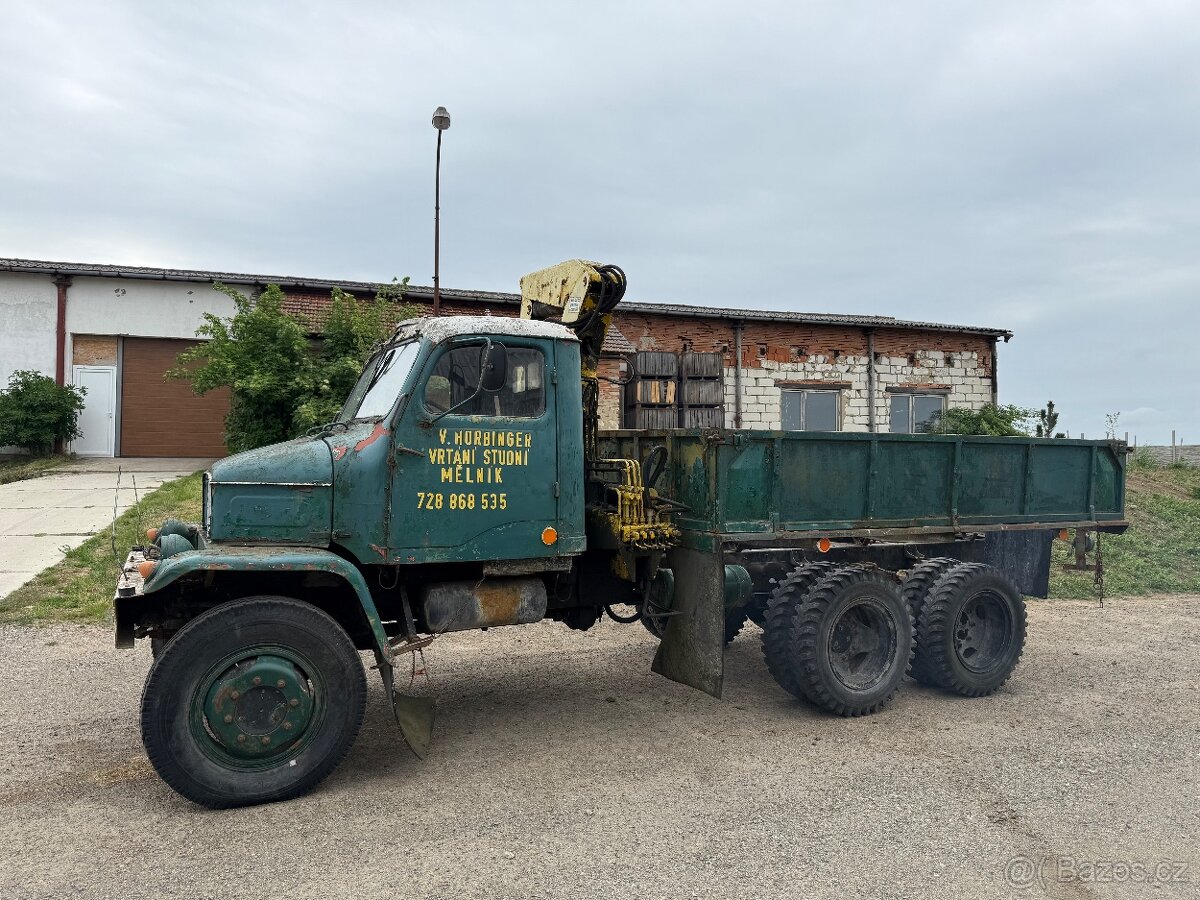 Praga V3S valník s hydraulickou rukou - 2