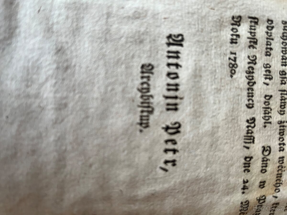 Bible z roku 1780 v češtině - 2