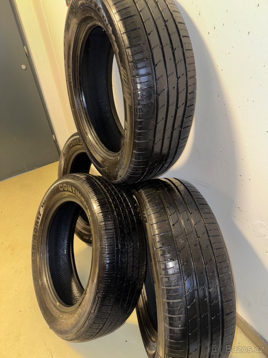 Prodám letní gumy m+s 225/60R17 Continental - 2