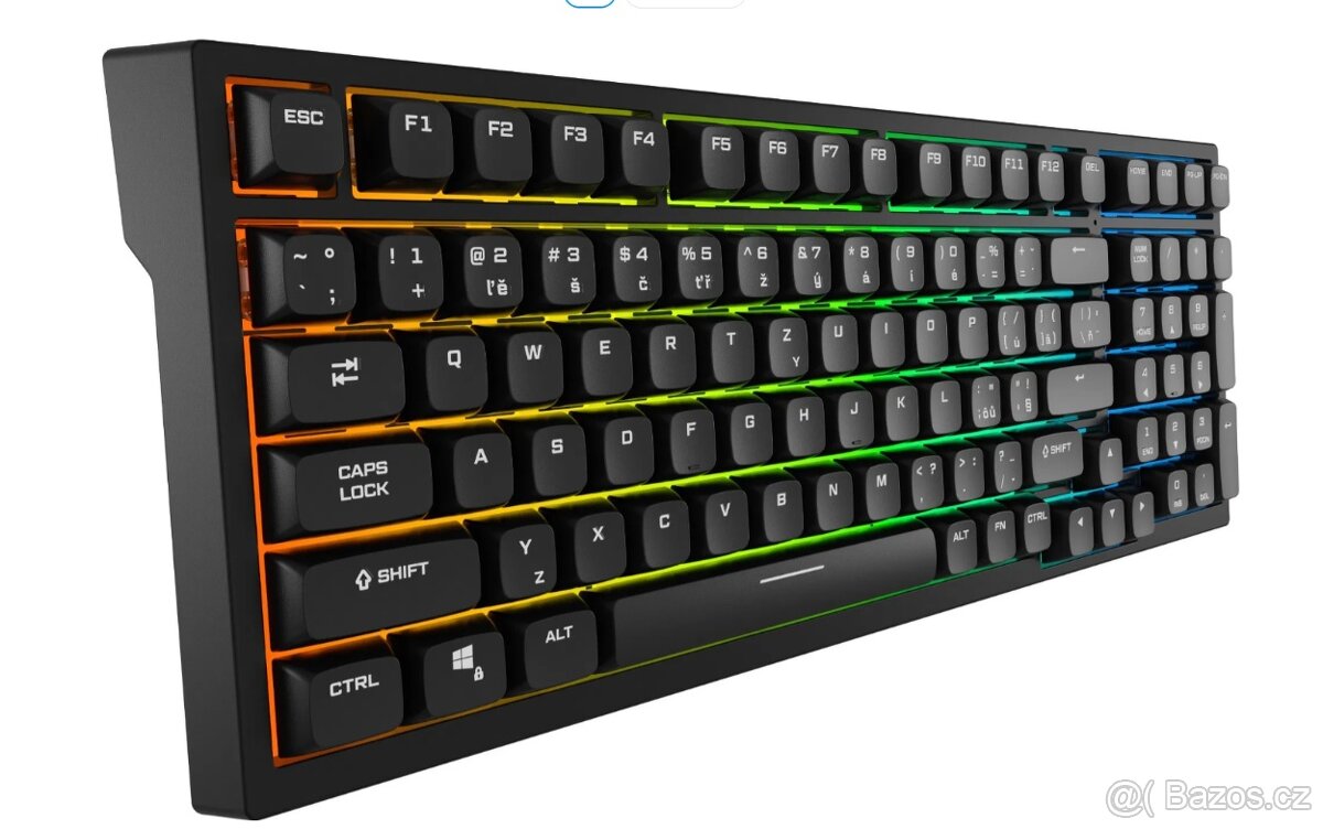 Klávesnice Rapture FOXTROT ULTIMATE Silent Red černá - CZ/SK - 2