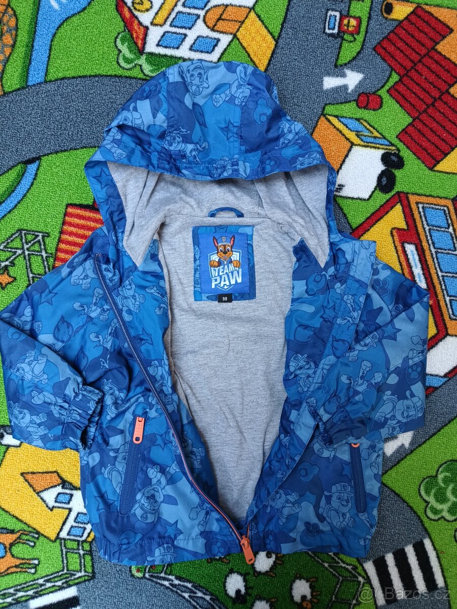 Podzimní šusťáková bunda C&A Tlapková patrola vel. 98 - 2