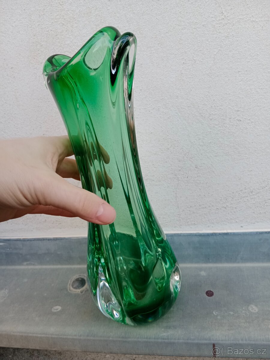 Váza hutní sklo - 2