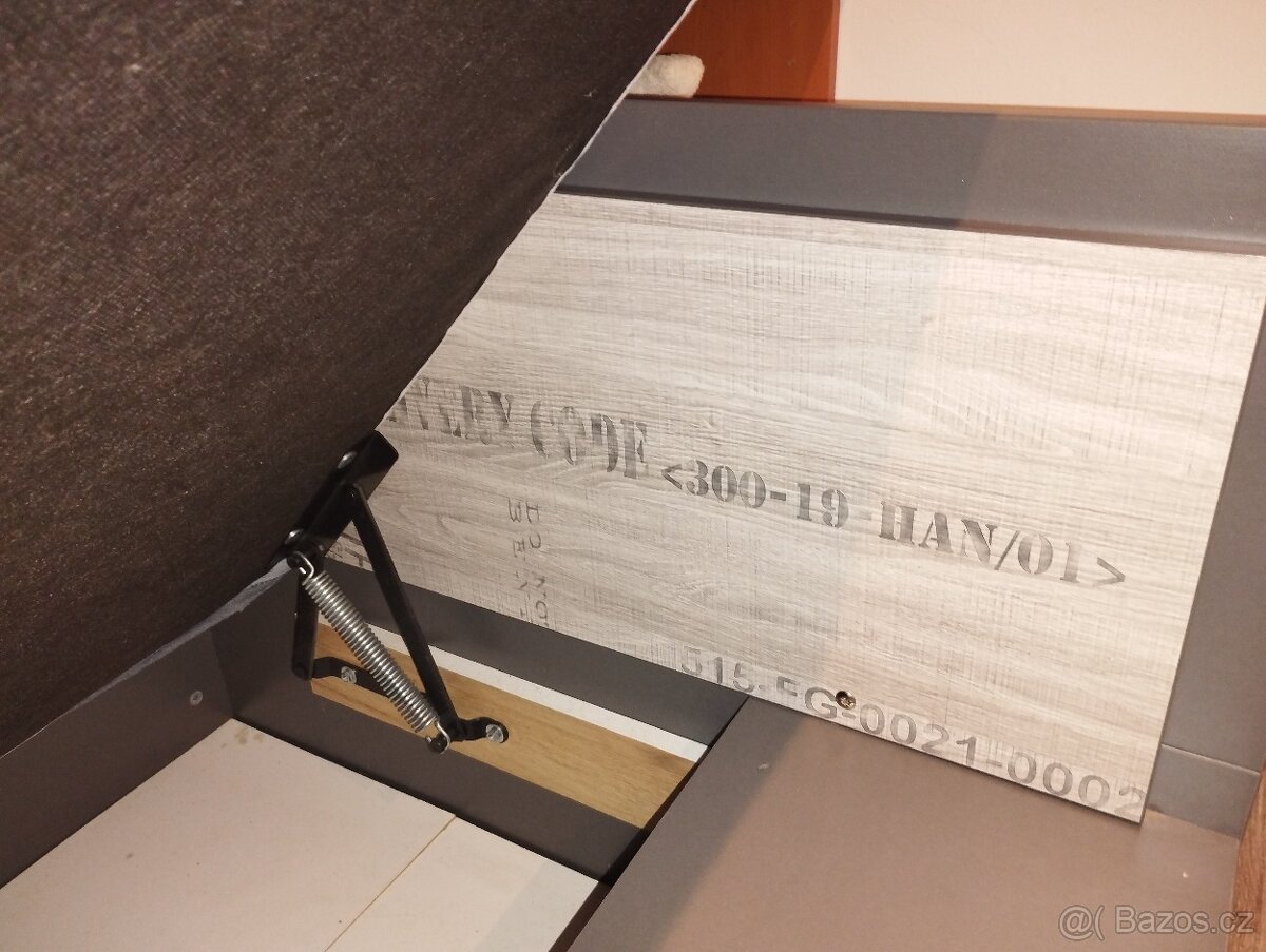 Postel 90 ×200 grafit - 2