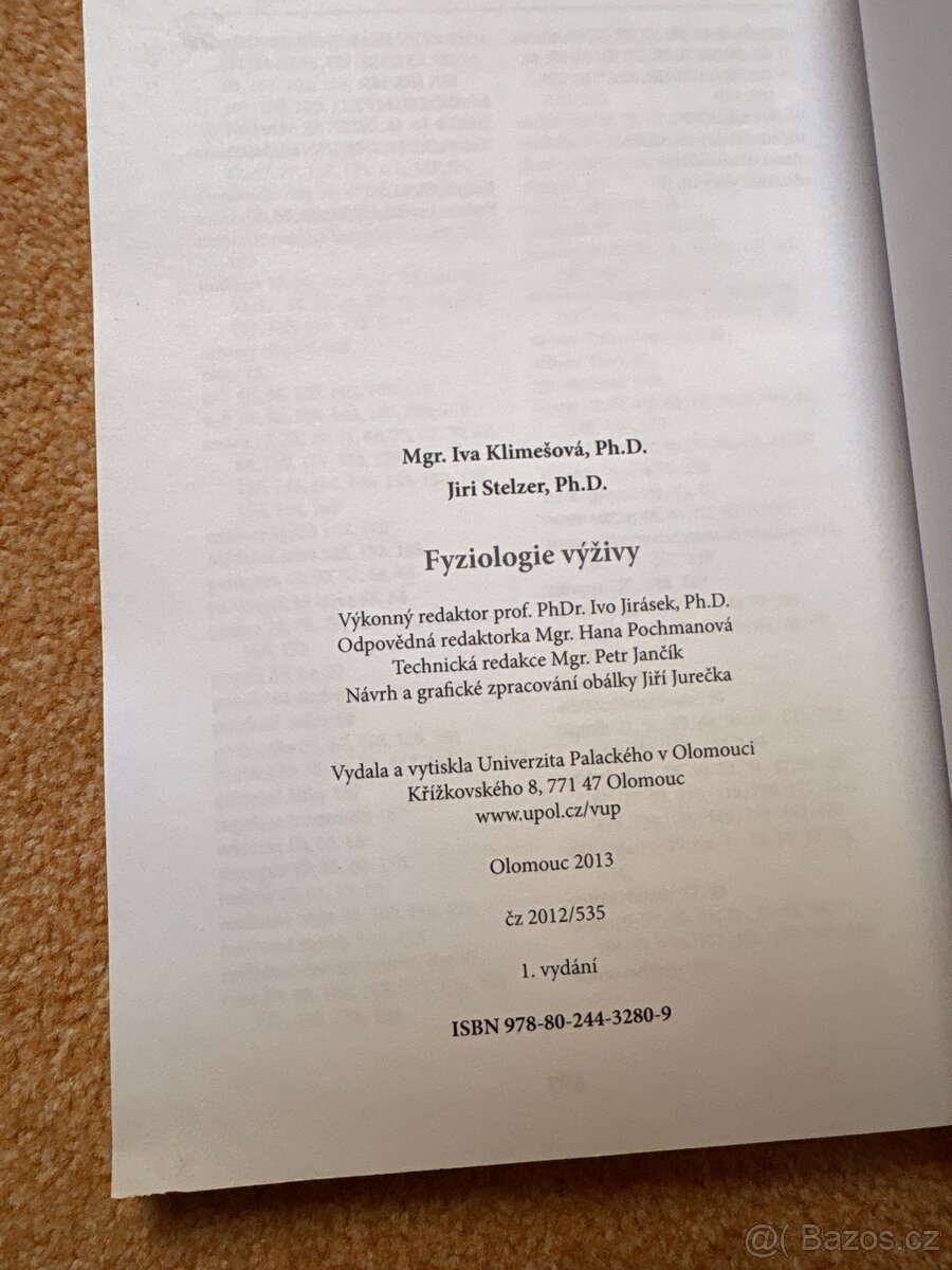 Fyziologie výživy - 2