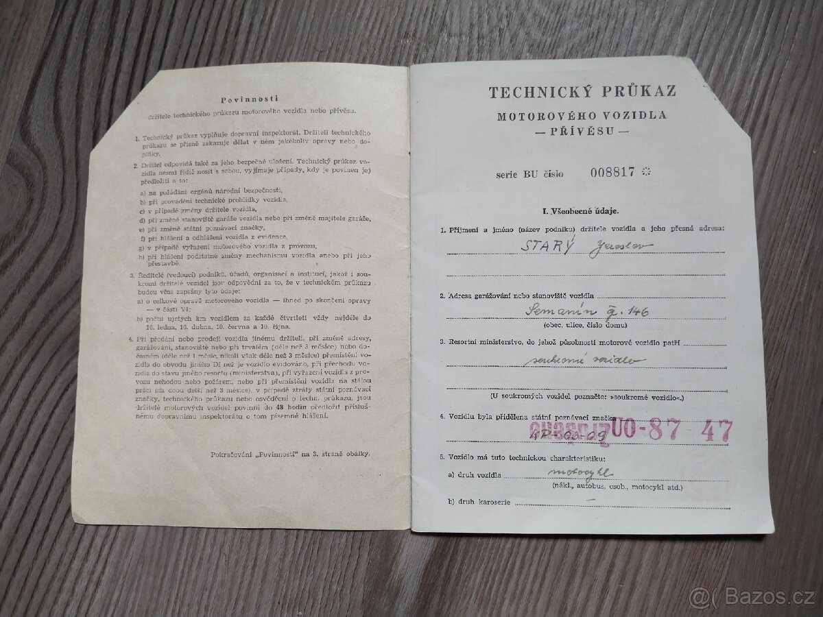 Jawa 250 pérák Zbrojovka - 2