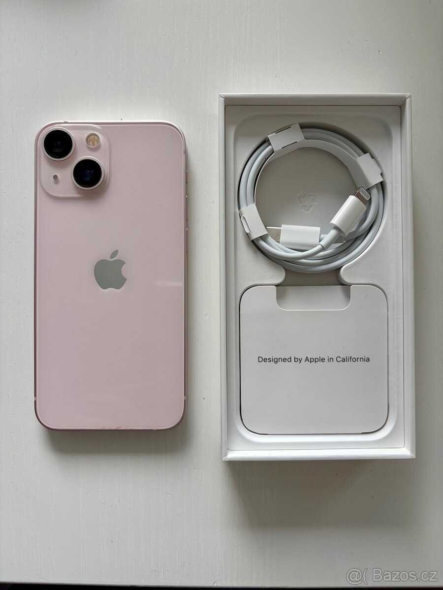 Prodam iPhone 13 mini 128gb, ruzovy - 2