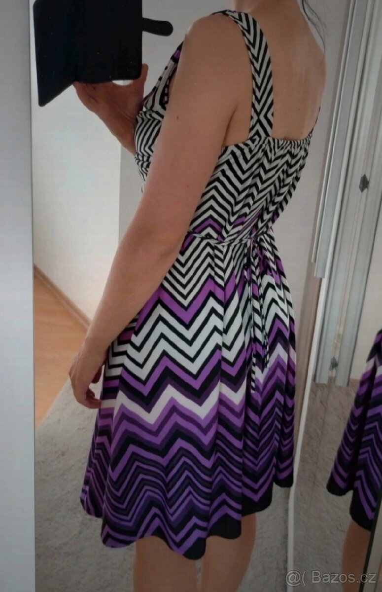 Zajímavé letní šaty, vel. S-M - 2
