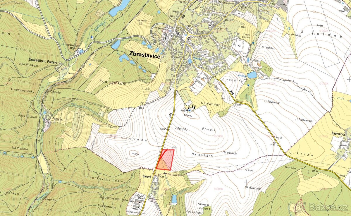 Zemědělská půda, prodej, Zbraslavice, Kutná Hora - 2