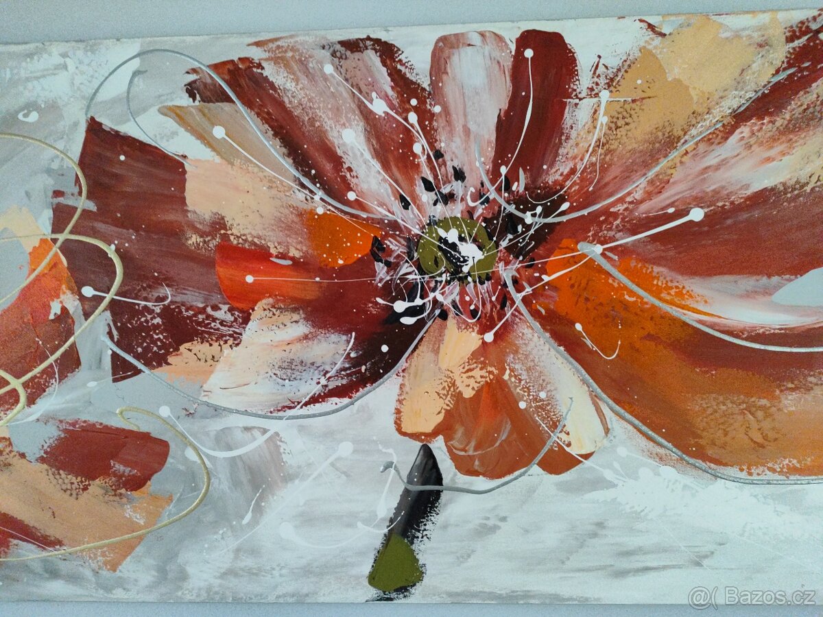 Ručně malovaný obraz 150x50 cm - 2