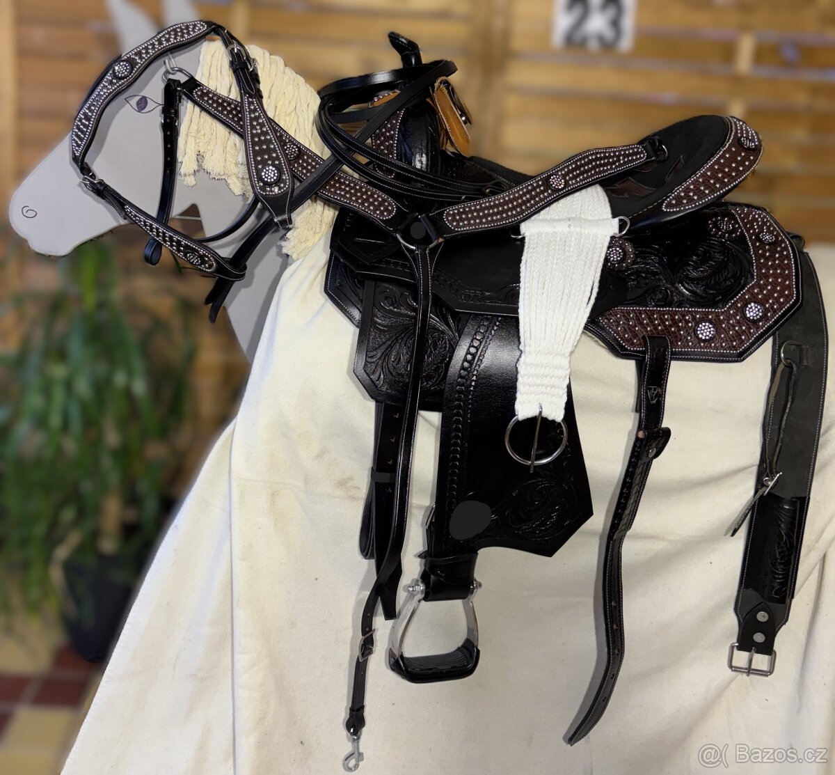 Westernový sedlový komplet 23) černý - 2