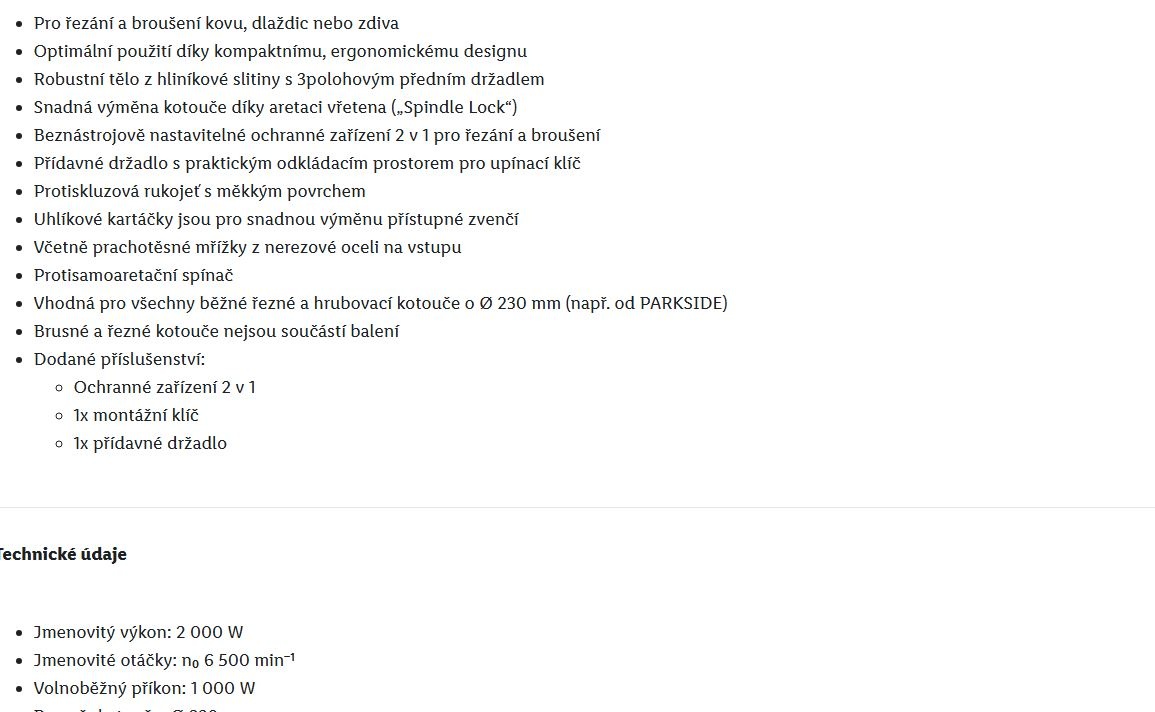 uhlová bruska 230 nová zár. 3R flexa - 2