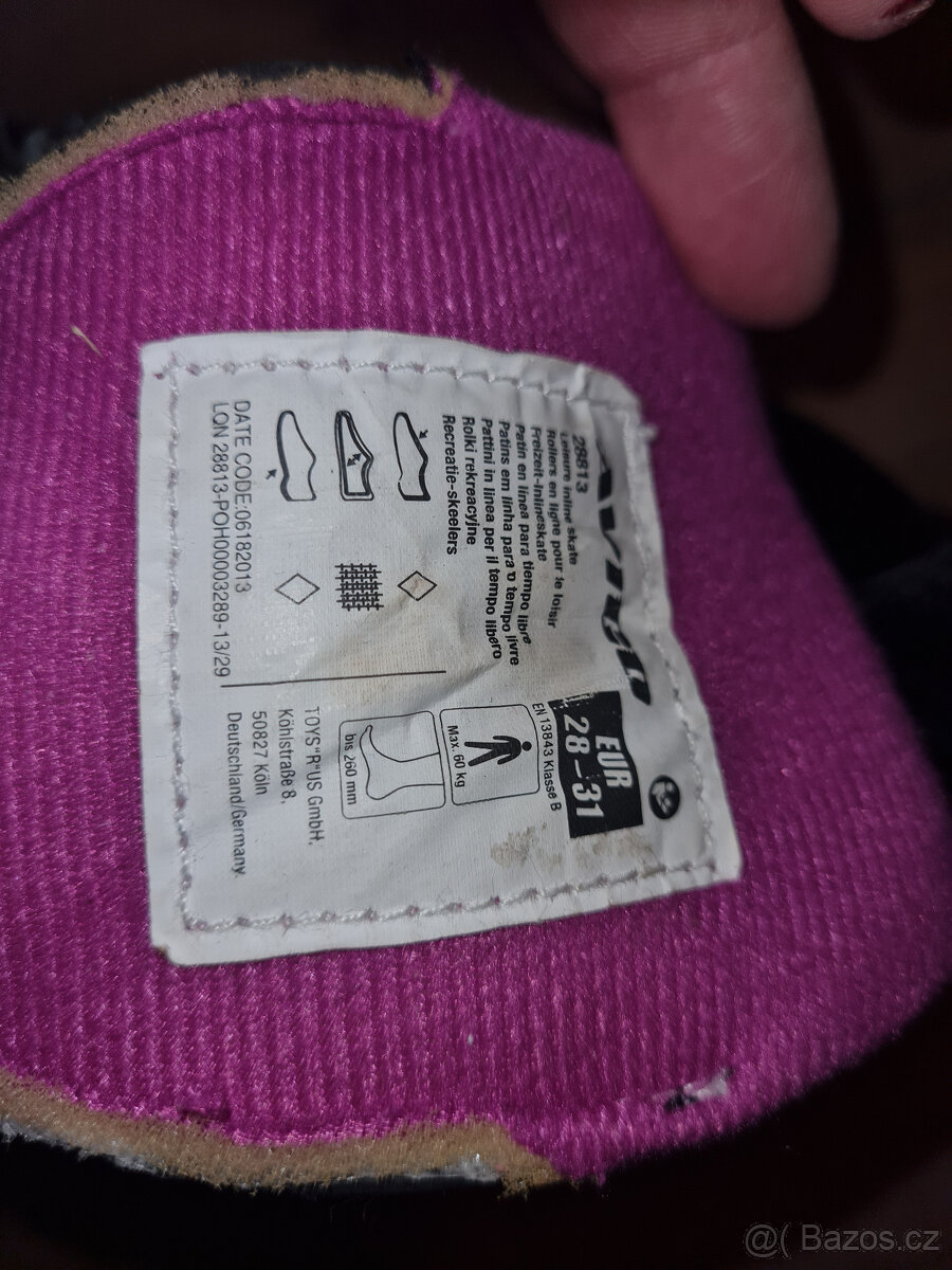 Prodám dětské kolečkové brusle 28-31 - 2