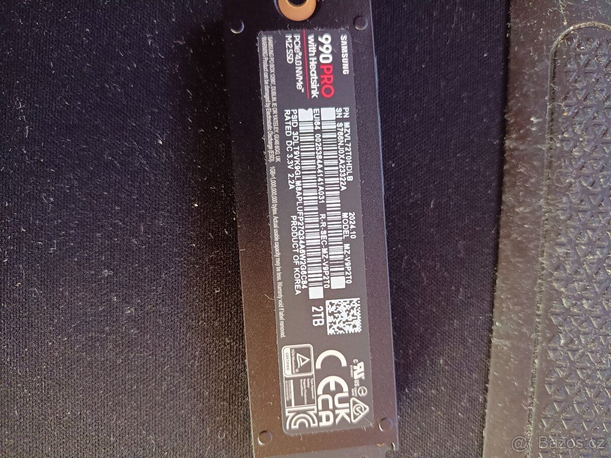 Prodej SSD disk SAMSUNG 990 PRO 2TB Heatsink - 2