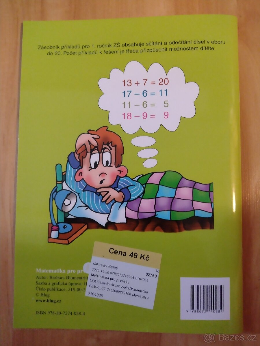 Sešit Matematika pro prvňáčky - NOVÝ - 2