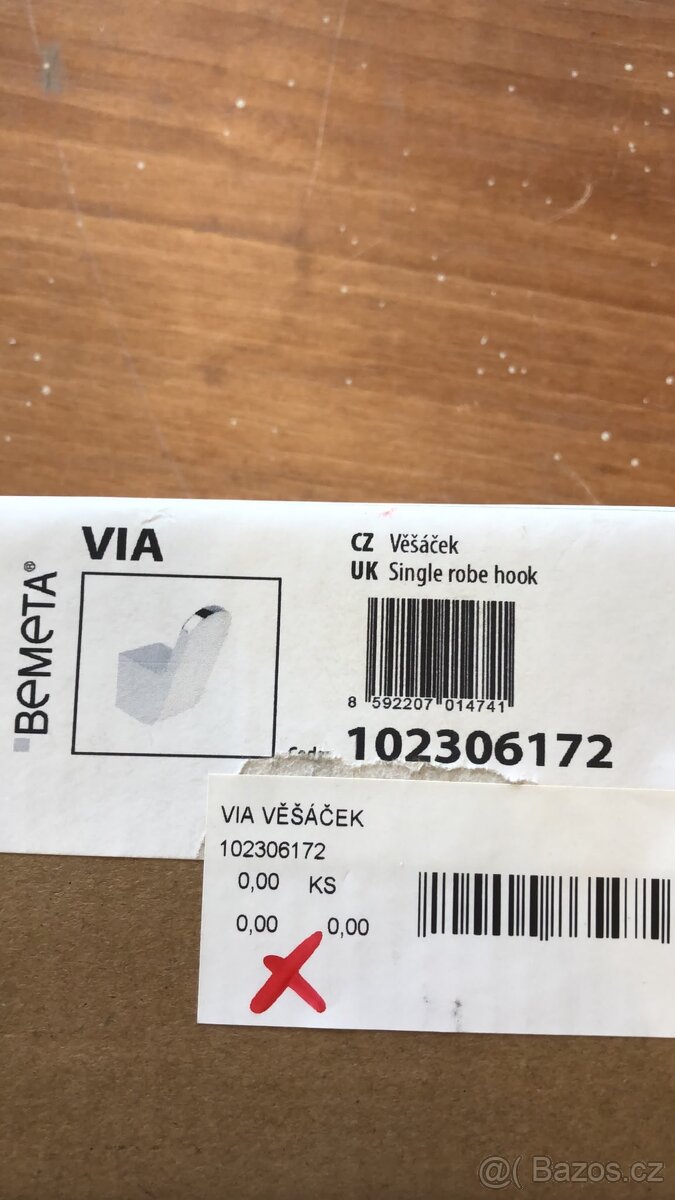 Koupelnový háček Via - 2