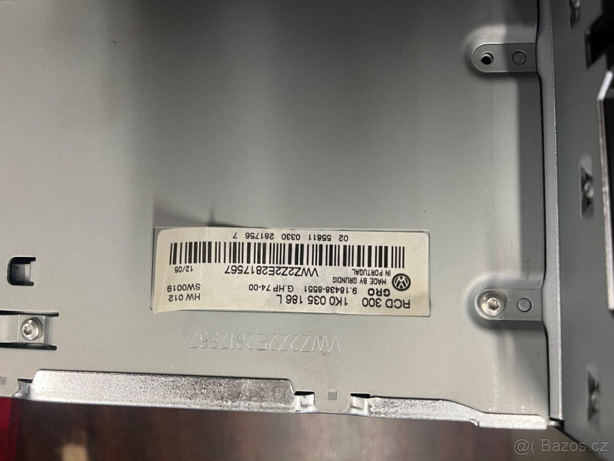 Autorádio VW RCD 300 - 2