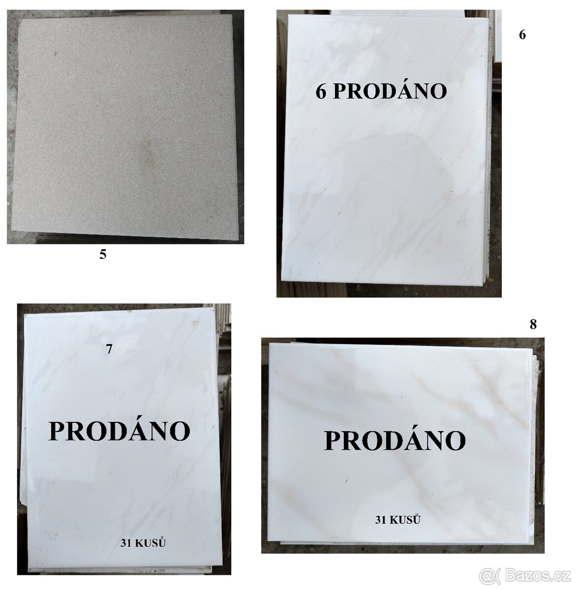 Obklady a dlažba, různé druhy, prodej i po kusech - 2