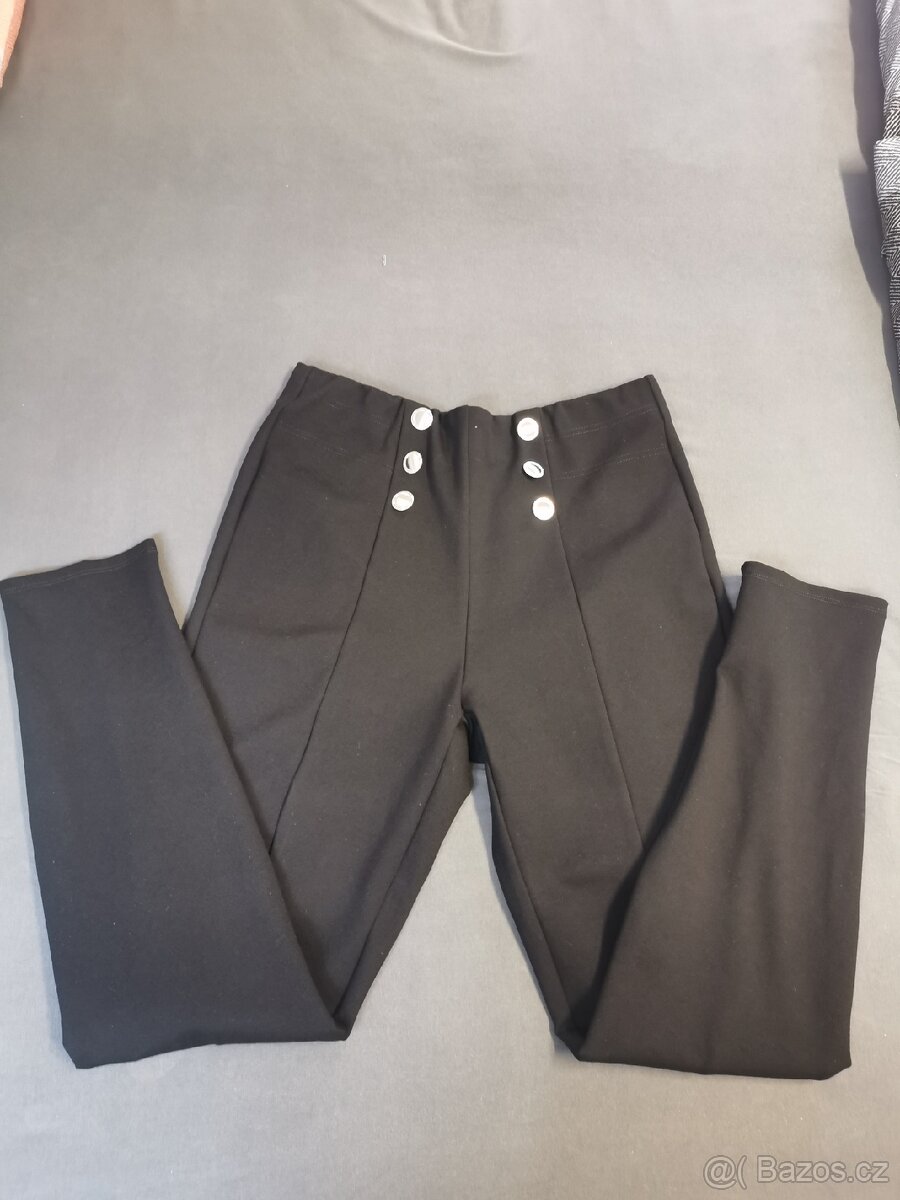 Prodám nové dámské černé strečové kalhoty. - 2