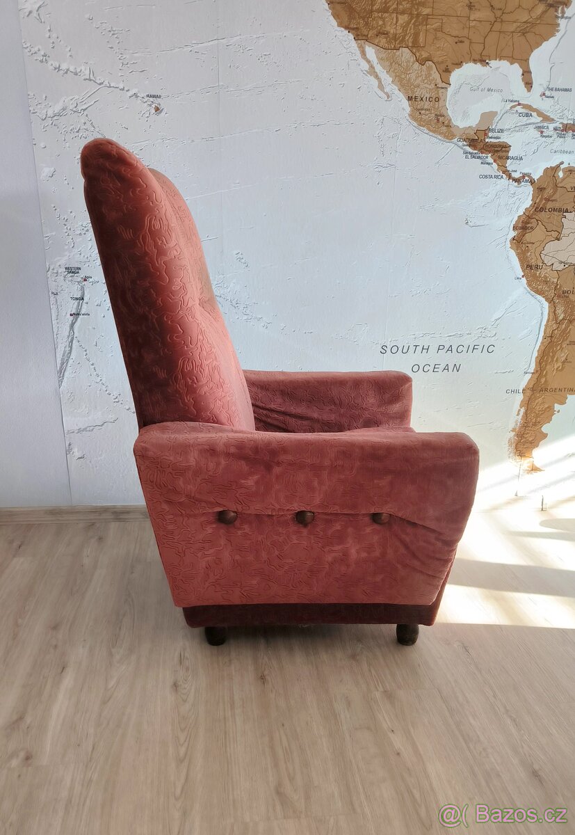 Prodám křeslo s taburetem 2 sady - 2