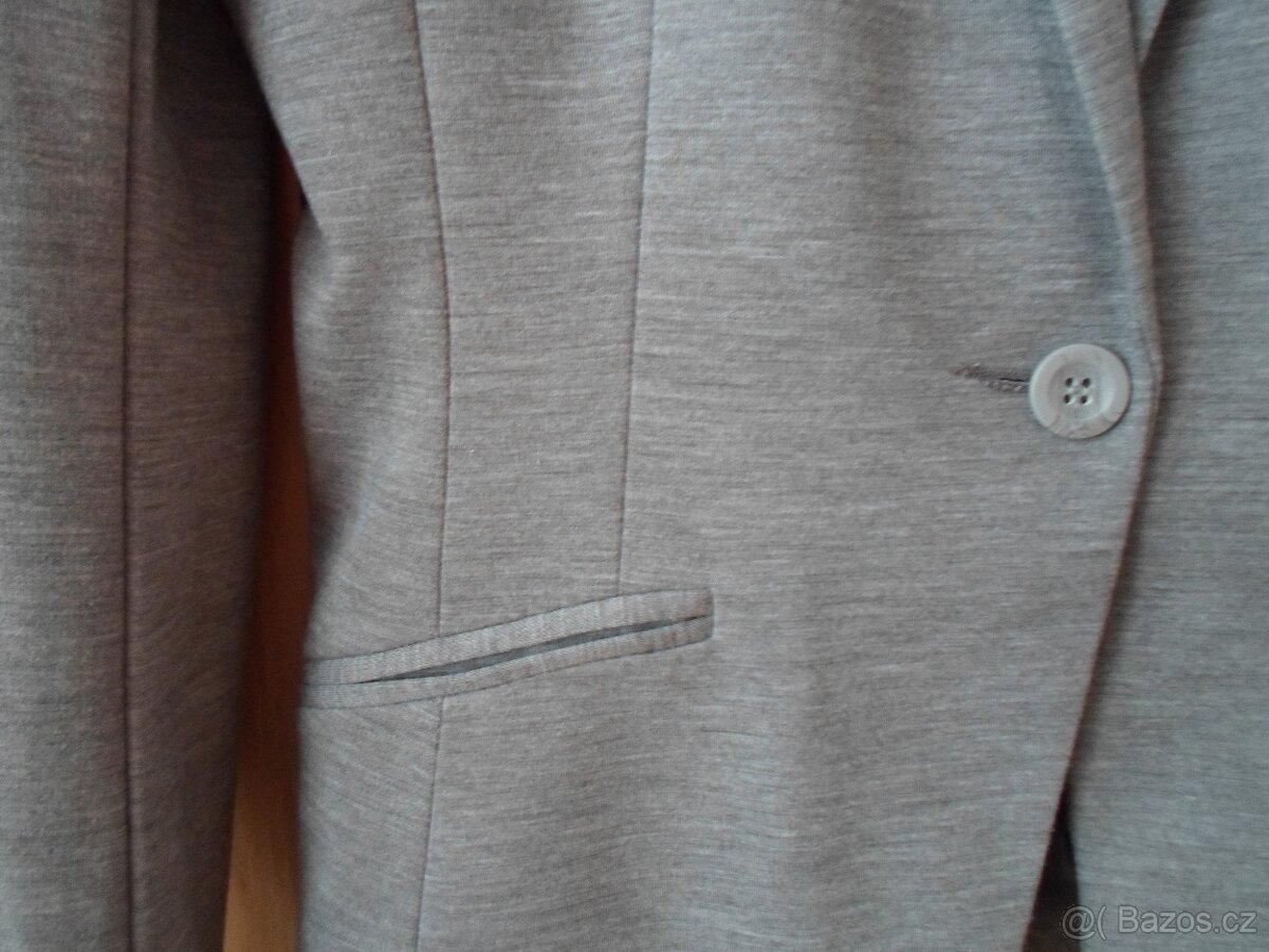 Šedé sako sáčko H&M - 36, S - 2
